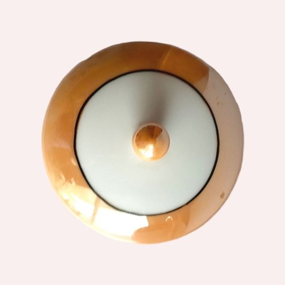 Vintage Noritake Lusterware Sugar Bowl Signed M Handpainted - Picture 3 of 7